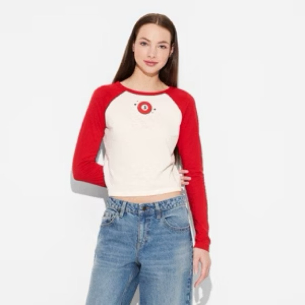 Modern Lux 3 Ball Pool Long Sleeve Graphic Baseball Shirt